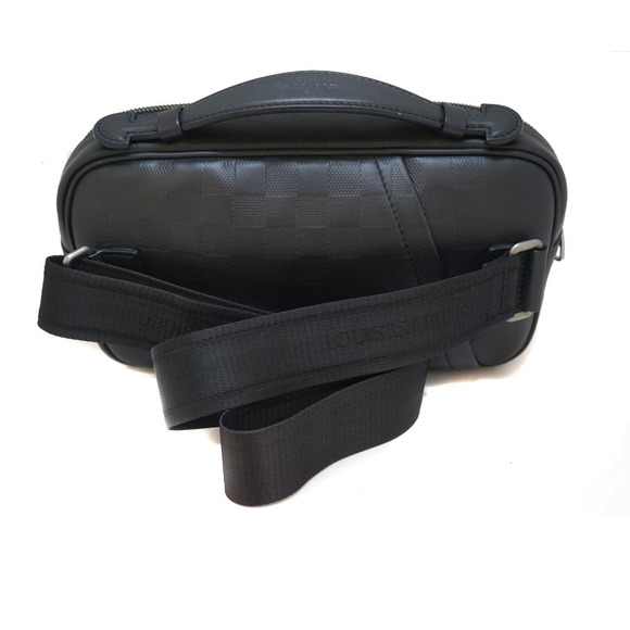 Louis Vuitton Bag Damier Bag Infini Body Umbrella Black Waist - Picture 1 of 15